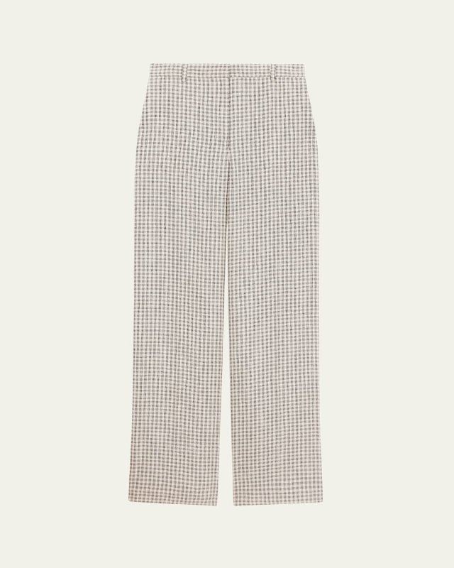 Classic Straight Check Trousers
